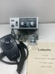 Vintage Lafayette PA-S44 PA amplifier & Tone Horn Amplifier for a 4 ohm horn
