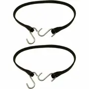 Peerless CC8415 15" EPDM Rubber Bungee Tarp Strap with Hooks Pack of 2