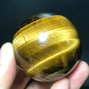 167g Natural Tiger's eye stone quartz Sphere crystal ball rock Healing +base 01