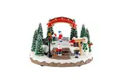 LED Musical Snowman Snow-Play Scene 26cm
