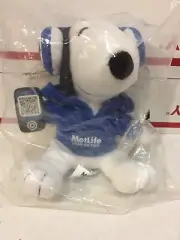 NEW METLIFE PEANUTS SNOOPY I CAN DO THIS HOODIE headphones CELLPHONE PLUSH Doll