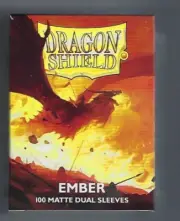 Dragon Shield Matte Ember (100) Shield Sleeves Free Shipping