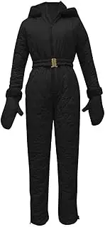[Bilqis] Snow Suits For Women Plus Size Waterproof Windproof One Piece Snowsuit Outdoor Insulated Ski Jumpsuit For Snow Sport