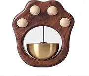 Wood Doorbell for Home Garden Wind Chimes for Fridge Magnetic Shopkeepers Bell for Door