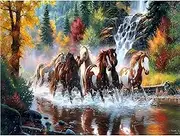 TOSTOG Diamond Painting Kits for Adults,Full Drill 5D DIY Horse Diamond Art Kit Diamond Crystal Rhinestone Arts and Crafts Picture for Home Wall Decor 30x40cm