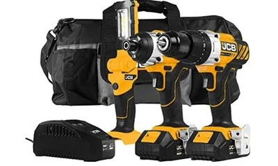 JCB 20V Power Tool Kit with Bag - For Drilling, Masonry, Screw Driving | NEW!