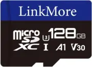 128GB Micro SDXC Card, A1, UHS-I, U3, V30, Class 10 Compatible, Read Speed up to
