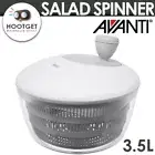 Avanti Deluxe Salad Spinner 3.5 Litre 24cm Vegetable Lettuce Dryer Serving Bowl