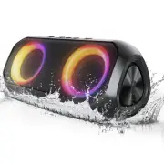 Bluetooth Speakers, [Blod Bass & Dynamic Lights] Portable Wireless Speaker wi...
