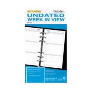 DayPlanner Refill Week to View (Undated), Size Personal