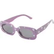 FYNN AND RILEY Kids' Rectangular Sunglasses & Case Set in Purple at Nordstrom One Size