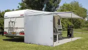 NNEDSZ Top Caravan Privacy Screen Sun Shade End Wall Roll Out Awning Side Extens