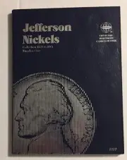 JEFFERSON NICKELS (1938-1961) #9009 COIN FOLDER BY WHITMAN - NEW OLD STOCK