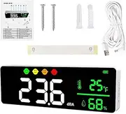 Decibel Meter 11-Inch 30‑130dB Sound Level Meter, Wall Hanging Sound Gauge