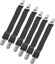6pcs Boot Straps for Boots Buckle Straps Luggage Cardigan Clips Elastic Anti-skid Adjustable Sheet Holder Mattress Straps