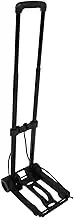 Portable Collapsible Grocery Cart Lightweight Folding Trolley with Double Wheels and Elastic Cord for and Storage of Heavy Items