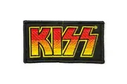 Kiss Classic Logo Standard Iron On Patch (Black/Yellow/Orange) (One Size)