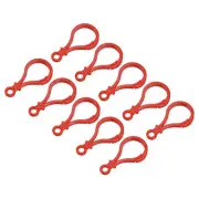 Plastic Lobster Clasps, Claw Snap Hooks for Keychains DIY Red, 24Pcs