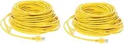 jojofuny 2pcs 20m Ethernet Cable for Computers High Speed Cat 5e Internet Cord for Reliable Network Connection