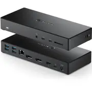 Alogic USB Type C Docking Station for Notebook/Monitor - Memory Card Reader - SD - 100 W - Black - TAA Compliant - 3 Displays Supported - 4K - 3840 x