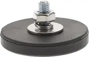 Magnetic Ceiling Mounting Bolt Outdoor Socket Dot Magnetic Hooks Dashboard Mini Mobile Phone Holder for Car Accessories Base Solar License Plate Bracket Round Magnets Black Rubber