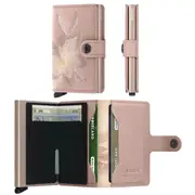 Secrid Miniwallet Compact RFID Wallet - Magnolia Rose Stitch