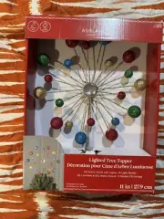 Ashland Lighted Tree Topper Star Multicolor 8 Modes 20 Warm White LED Lights