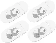 DOITOOL 4 PCS Panda Pattern Webcam Cover Slider Ultra Thin Camera Cover for Laptop Tablet Easy to Apply Remove Fun Privacy Protection Adorable Design for Desktop Use