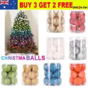 Christmas Tree Xmas Balls Decorations Baubles Party Wedding Ornament 12Pcs/Pack