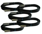 5 PACK balanced 3pin XLR male to female mixer to powered speaker cable 20ft cord