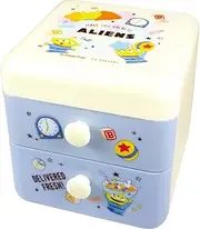 Tees Factory PM-5533805DE Disney 2-Tier Chest, Heartfull, Alien, Approx. H 4.3 x W 4.0 x D 4.3 inches (10.9 x 10.1 x 11 cm), Purple