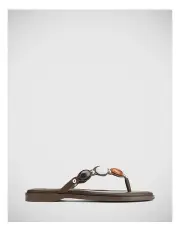 [Wittner] Enrica Leather Thong in Espresso