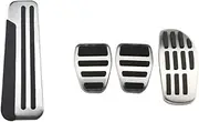 CHPGKGVNVT Car Gas Brake Pedal Cover Fit for Nissan X-Trail Xtrail Rogue T32 Qashqai Sport J11 Kicks for Renault Koleos Kadjar Samsung QM6 Pedals(MT with Rest)