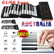 Roll-up Piano 61/88 keys Hand Roll Portable Piano Keyboard for Beginner Kid New