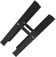 1Set Carbon Steel Desktop Computer Holder Under Desk Mount Bracket for Tower Durable Sturdy Design Space Saving Accessory for Home Office Finish