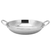 Stainless Fry Pan with Lid Steel Pot Nonstick Frying Hotpot