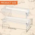 2PcsCracker Serving Tray Clear Cracker Holder Acrylic Cracker Serving PaGEx
