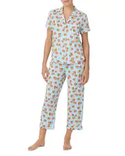 kate spade new york Cozy Jersey Cropped Pajama Set