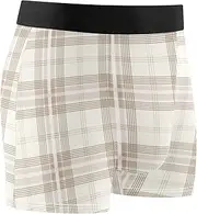 [FRODOTGV] Antique White Plaid Men's Boxer Brief Shorts Athletic Underwear for Men Compression Interiores Para Hombres