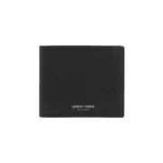 [Giorgio Armani] Giorgio Armani-Black Bi-Fold Leather Wallet-Uomo OS OS