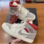 SNEAKERSNSTUFF X AIR JORDAN 1 MID 紅灰 CT3443-100 限定 慢跑鞋