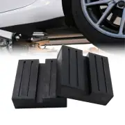 2X Jack Pad with Slot for Hydraulic Ramp Jack Trolley Jacking Pad Adapter Rubber
