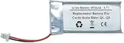 450mAh 3.7V Replacement Battery for Cardo Scala Rider Q1, Q3 Motorcycle Intercom Bluetooth Headsets