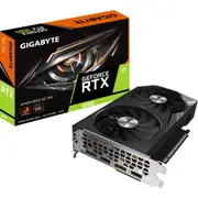 Gigabyte NVIDIA GeForce RTX 3060 WINDFORCE OC 12GB GDDR6 Graphics Card 2 Slot - 1x 8 Pin Power - Minimum 550W PSU [GV-N3060WF2OC-12GD]
