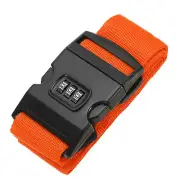 Luggage Straps with Combination Lock TSA Approved Orange