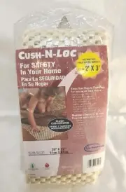 CRUSH-N-LOC PLUSH RUG PAD up to 2' x 3' for safety in your home - New Sealed