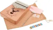 SWOOMEY 1Set Keys Thumb Piano Portable Mbira for Adults Easy to Play Solid Construction Music Instrument for Beginners for Go Use