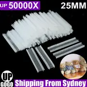 UP 50000X 25mm Standard Clothing Label Price Tagging Tag Gun Barbs Fastener Pin