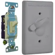 Master Electrician TSS101 Weatherproof Single Gang Cover with 3 Way Switch