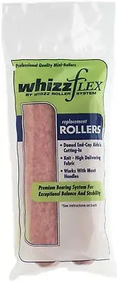 Whizz Polyester 6.5 in. W X 1/2 in. Mini Paint Roller Cover 2 pk